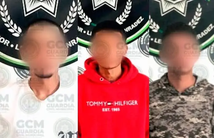 Con “mota”, sorprenden a tres individuos