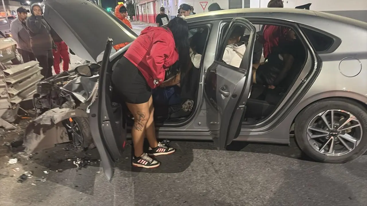 Accidente en Circuito Potosí deja dos personas lesionadas