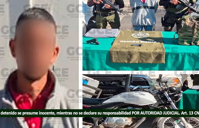 Con arma de fuego, detienen a hampón en Cd. Fernández