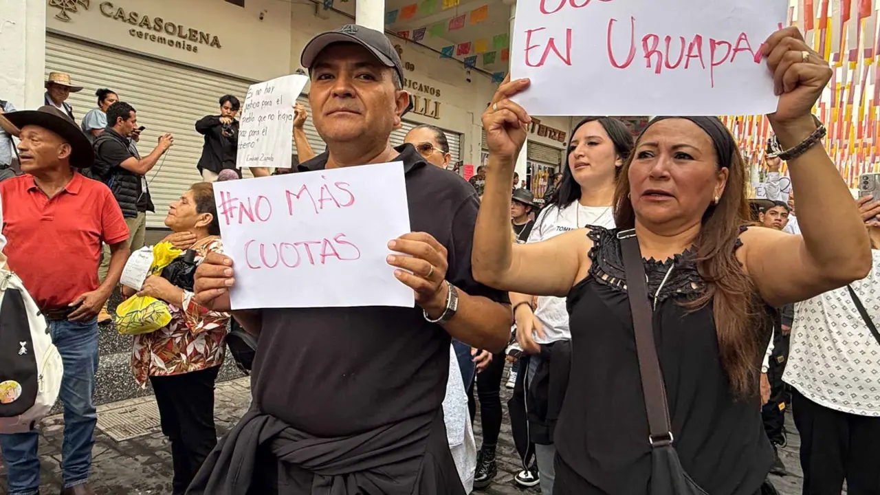 Marcha por la Paz en Uruapan: Ciudadanos exigen justicia y seguridad