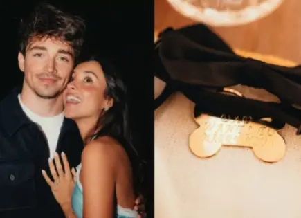 Charles Leclerc y Alexandra Saint Mleux se comprometen en romántica pedida de matrimonio
