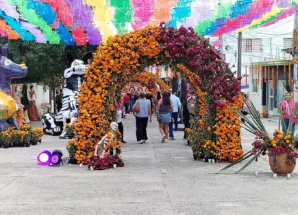 El cempasúchil adorna Tanquián