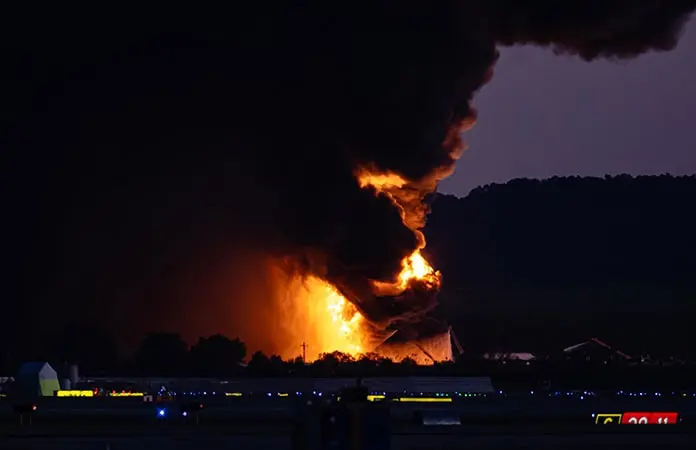 Se estrella avión y explota en despegue