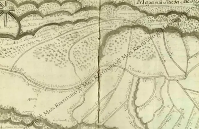 FBI entrega a México mapa histórico del siglo XVIII