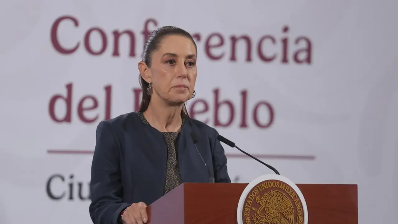 Sheinbaum durante la mañanera