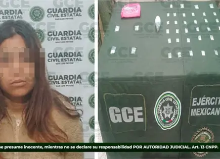 Mujer vendía droga en Villa de Arriaga 