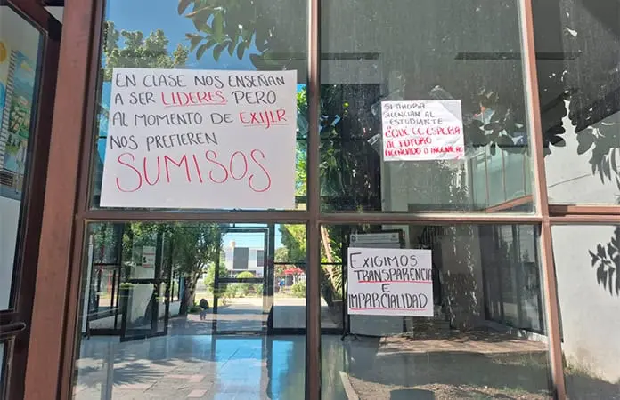 Siguen protestas contra directivos del ITSLP