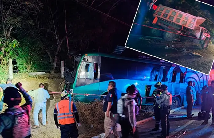 Muere pasajera en autobusazo sobre la Valles-Tamazunchale