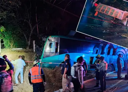 Accidente deja una mujer muerta y siete lesionados