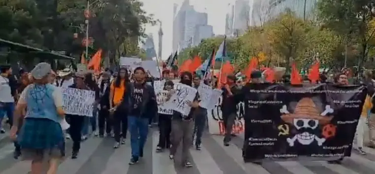 Generación Z exige en marcha frenar la violencia en México