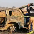 Localizan dos camionetas calcinadas en Huixcolotla