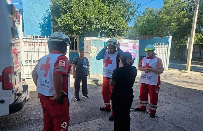 Realizan simulacro de incendio en una guardería