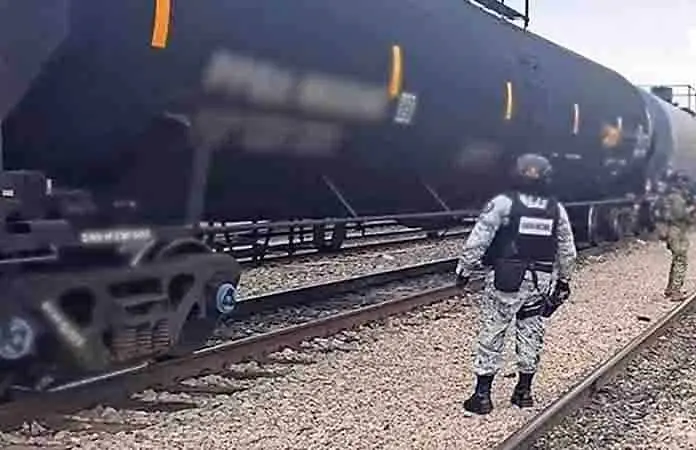 Huachicol también va en tren