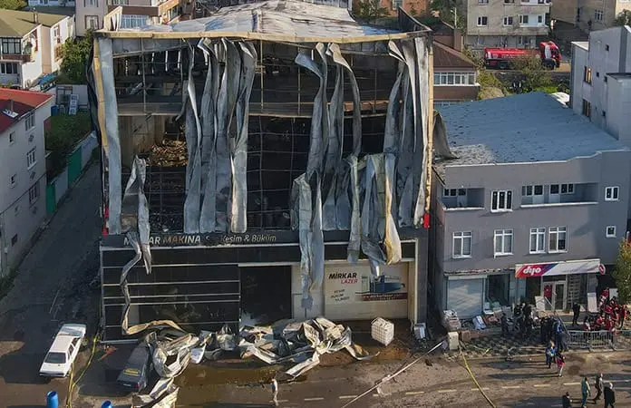 Incendio en fábrica en Turquía; seis muertos