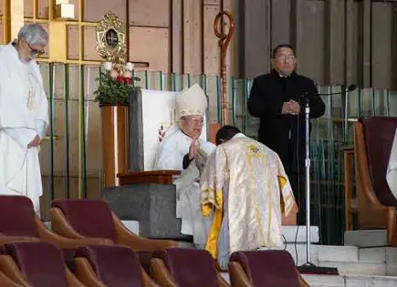 Peregrinos visitan la Basílica de Guadalupe