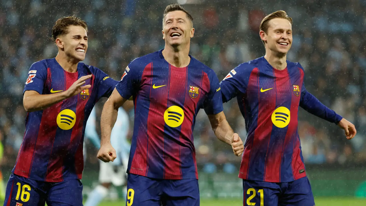 Barcelona se impone al Celta de Vigo con un hat-trick de Lewandowski