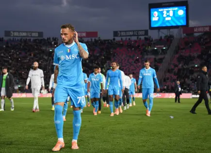 Napoli cae ante Bologna en la Serie A