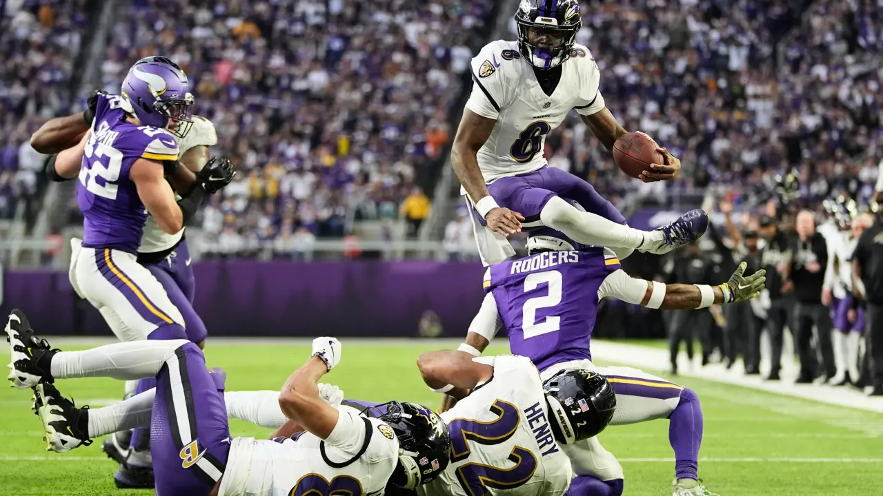 Ravens de Baltimore vencen a Vikings en un emocionante duelo de la NFL