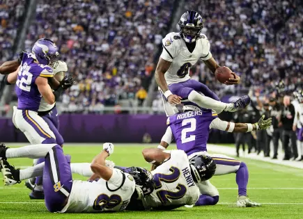 Ravens de Baltimore vencen a Vikings en un emocionante duelo de la NFL