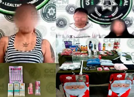 En Aurrerá sorprenden a tres presuntos ladrones