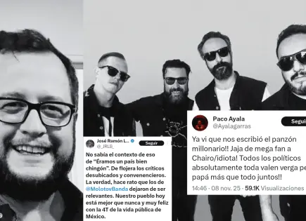 Molotov y el hijo de AMLO se enfrascan en pelea por crítica a la 4T