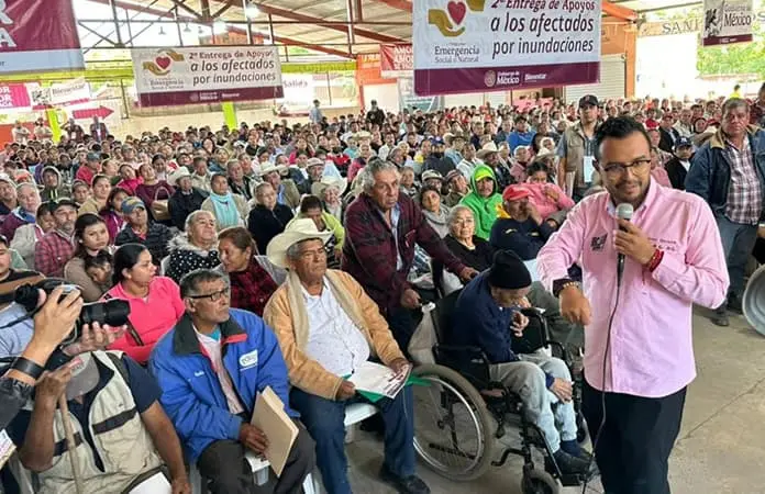 Bienestar entrega la segunda parte de apoyos a damnificados