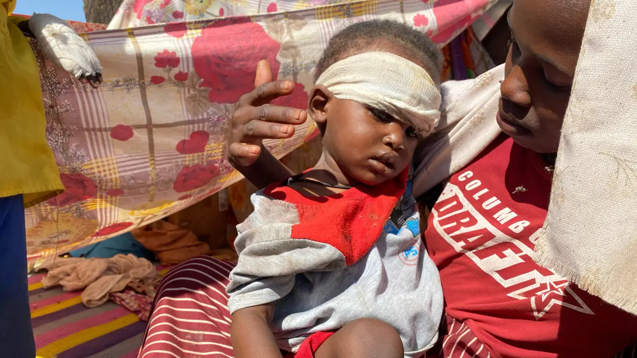 Cientos de niños llegan a campamento de refugiados en Tawila tras violencia en el-Fasher