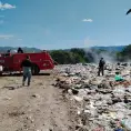 Arde basurero de Tancanhuitz