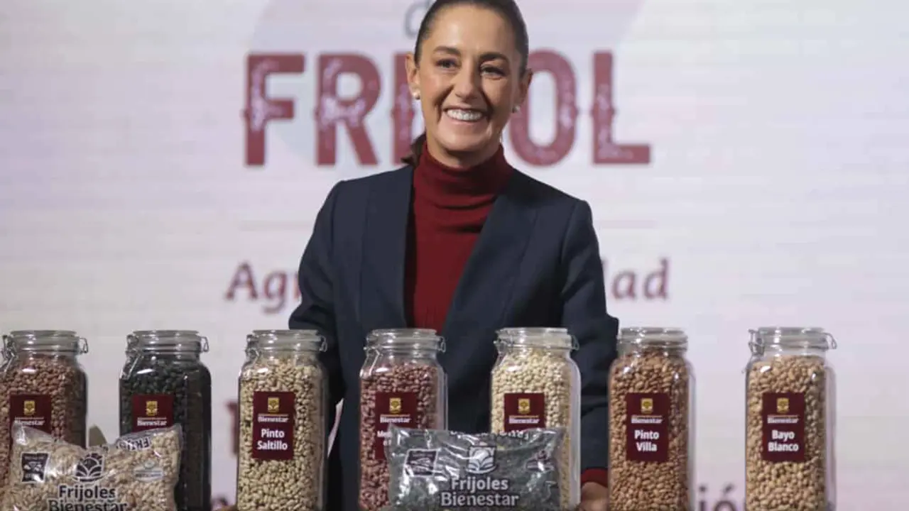 Sheinbaum promueve los frijoles Bienestar