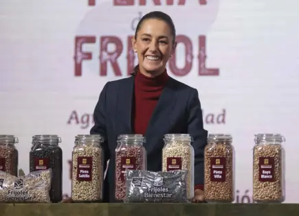 Sheinbaum promueve los frijoles Bienestar