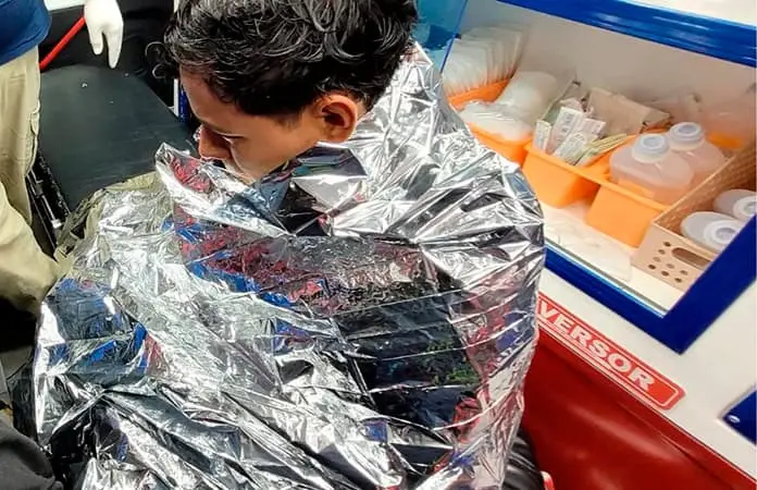 Joven a punto de ahogarse en el canal de la Media Luna