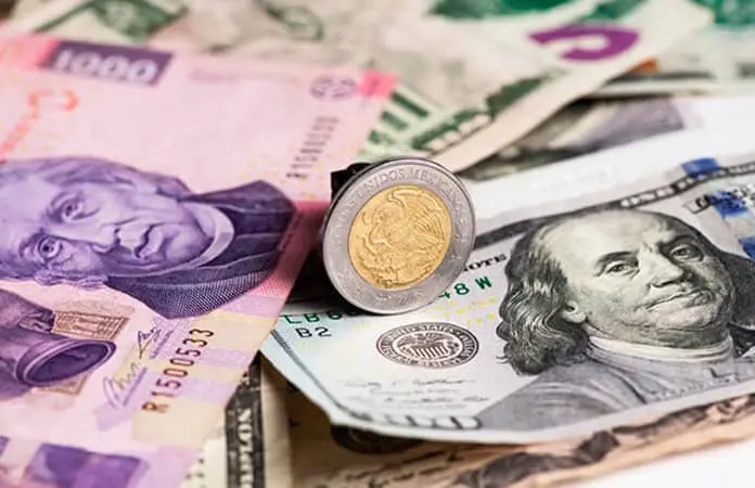 Peso mexicano liga dos semanas de ganancias