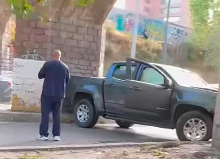 Se estampa camioneta en el puente Pedroza Se estampa camioneta en el puente Pedroza