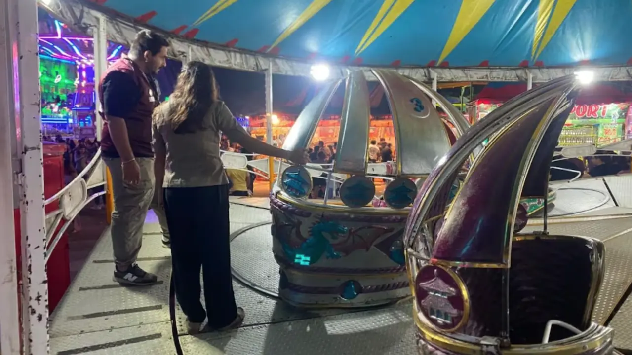 Tazas locas se descarrilan en Feria Yucatán