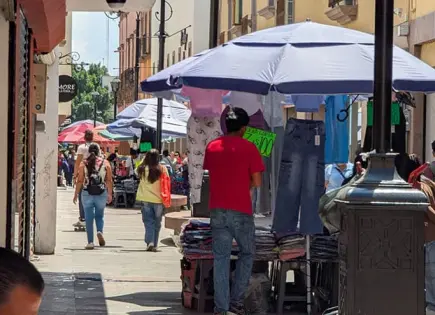 Ambulantes invaden las áreas peatonales