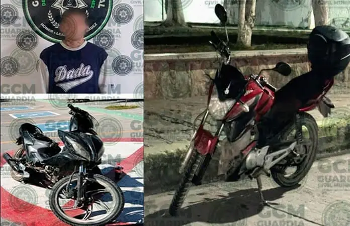 Arrestan a motociclista por mal manejo