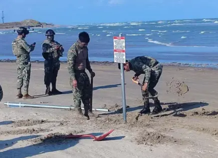 Conflicto territorial por señalamientos restringidos en Playa Bagdad, Tamaulipas