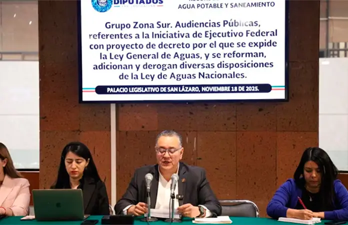 Arrancan audiencias en San Lázaro por nueva Ley de Aguas