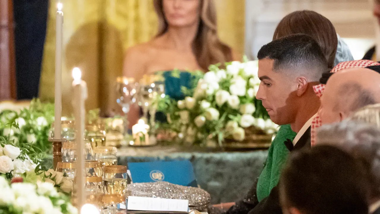 Cristiano Ronaldo presente en Cena de Gala en Casa Blanca con Príncipe Saudí