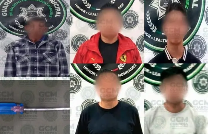 Ahora cinco rijosos acaban tras las rejas