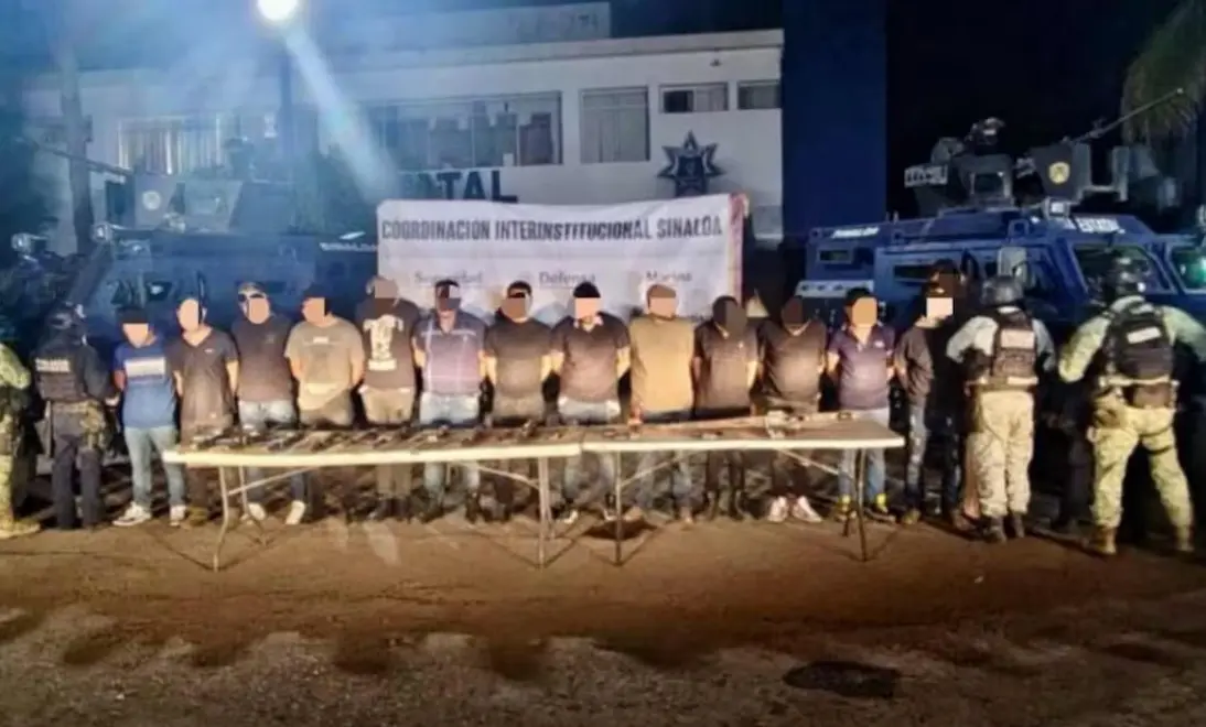 Caen "L-12" y 14 presuntos sicarios en operativos conjuntos en Sinaloa