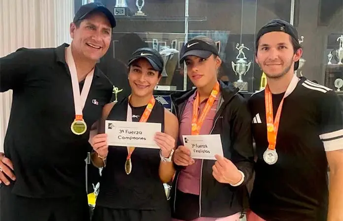 Surgen ganadores del Torneo de Tenis Dobles Mixtos