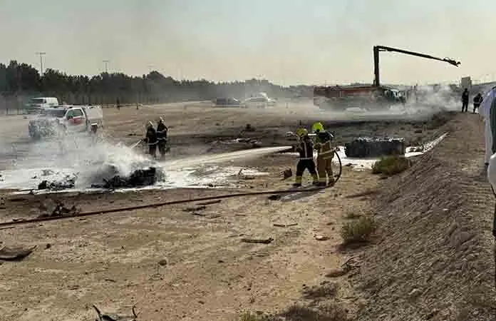 Avión se estrella en vuelo de exhibición en Dubái