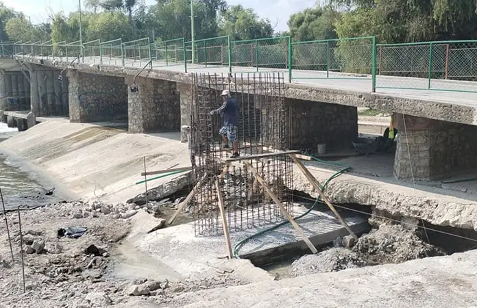 Lenta, pero segura, obra de puente