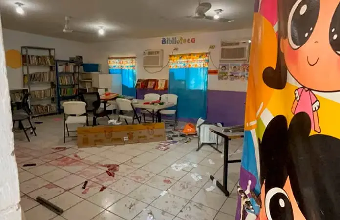 Saquean e incendian una escuela en Culiacán