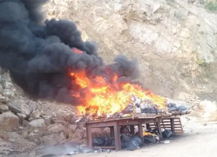 Semar incinera casi cinco toneladas de cocaína en Acapulco