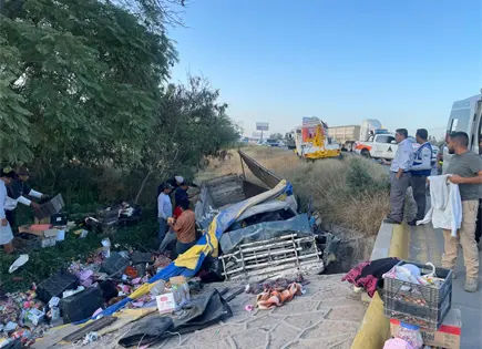 Accidente vial en Carretera 57 deja tres personas heridas