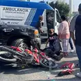 Motociclista está grave al  chocar contra camioneta