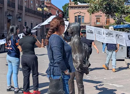 Tendedero de víctimas exige justicia y denuncia impunidad en SLP Tendedero de víctimas exige justicia y denuncia impunidad en SLP