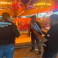 Verifican los juegos mecánicos de la feria